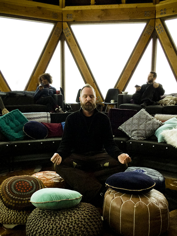 Adam Wester in Modern Yurt Powder Mountain